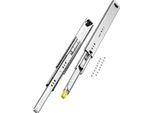 Vevor 1 Coppia Di Guide Per Cassetti Con Guide Ad Estrazione Totale, Guide Telescopiche, Guide Per Cassetti, Portata 400 Mm, 250 Lbs, Guide Di Montaggio Laterali