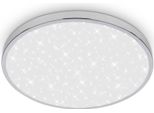 Briloner Tak Plafoniera Bagno Led, Protezione Dagli Spruzzi D'acqua, Cielo Stellato, Luce Bianca Neutra, Ø33 X 6 Cm