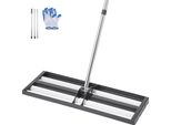Rastrello Per Prato Vevor, Livellatore In Acciaio Inox Da 254 X 762 Mm, Rastrello Livellatore Da Giardino, Semplice Strumento Di Livellamento Per Giardini E Campi Da Golf