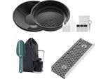 Succebuy Kit Per La Ricerca Dell'oro Con Mini Sluice Box - Attrezzatura Per L'estrazione Mineraria In Alluminio Da 12", Set Da 16 Pezzi Con Padella Per L'oro, Filtro Classificatore, Magnete, Zaino E Accessori Per La Ricerca Dell'oro"
