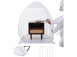 Succebuy, Rifugio Per Verniciatura A Spruzzo, 40 X 35 X 40 Pollici, Tenda Portatile Pop-Up Per Verniciatura A Spruzzo Con Pavimento, Finestra Di Scarico, Borsa Di Stoccaggio, Cabina Di Verniciatura Pieghevole Per Mobili E Progetti Fai-Da-Te