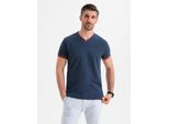 Ombre Clothing T-Shirt Uomo A Maniche Corte Kiriakou Navy L