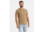 Ombre Clothing T-Shirt Da Uomo A Maniche Corte Giorgiou Olive L