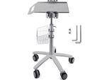 Succebuy Carrello Per Medicinali, Carrello Da Salone Con Ruote, Carrello Mobile 26,77"-42,91"" Regolabile In Altezza, Postazioni Da Salone In Metallo Per Parrucchieri, Carrello Da Laboratorio Rotante Per Cliniche, Saloni Di Bellezza E Saloni Di Bellezza"