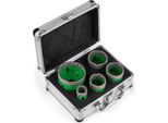 Succebuy Set Di Seghe A Tazza Diamantate Da 5 Pezzi, Punte Diamantate M14 (22/35/40/50/65 Mm), Utensili Da Taglio Di Precisione Per Piastrelle, Marmo, Vetro E Granito