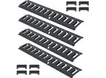 Succebuy E-Track Set, Binari In Acciaio Da 2 Piedi, Confezione Da 4, Per Fissare Carichi Fino A 907 Kg, Con Viti Per Garage, Furgoni, Rimorchi, Supporti Per Moto E Atv