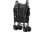Succebuy Carrello Pieghevole A Due Piani - Capacità 300 Litri, 204 Kg, Carrello Pieghevole Robusto E Allungato Per Un Uso Versatile