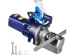 Succebuy Taglierina Idraulica Elettrica Per Armature Da 1700 W, 5 - 25 Mm, Portatile, In Acciaio Per Impieghi Gravosi, Per L'edilizia, 220 V, Con Cassetta Degli Attrezzi E Tanica Per L'olio, Nero Blu RC-25