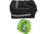 Borsa Portapacchi Posteriore Per Bicicletta Impermeabile Portabici Riflettente Con Grande Capacità Con Copertura Antipioggia Per Bici All'aperto 15 L