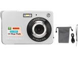 Fotocamera Digitale 4K 48MP Display Lcd Da 2,7 Pollici Zoom 8X Anti Shake Vlogging Per Fotografia Scatti Continui Argento