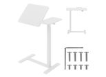 Supporto Mobile Per Scrivania/Laptop Maclean Bianco Regolabile In Altezza 76-109 Cm Max. 30 Kg MC-120 W