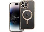 Cover Magsafe Con Protezione Della Fotocamera Compatibile Con Samsung Galaxy S25 Edge Gold