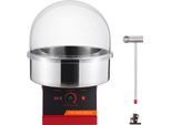 Succebuy 1000W Macchina Per Zucchero Filato Commerciale, Macchina Per Zucchero Filato Con Coperchio, Rosso