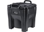 Portavivande Isolato Di Succebuy - Contenitore Termico Per Catering Impilabile Da 32 Qt Con Tamburo In Acciaio Inox, Scaldavivande In Lldpe Con Maniglie Integrate Per Ristoranti E Mense, Nero