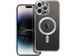 Cover Magsafe Con Protezione Della Fotocamera Compatibile Con Samsung Galaxy S25 Edge Argento