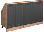 Vicco Set Di Mobili Sottotetto Rion, Set Di 2, Antracite Country House/Oro Kraft Oak/Quercia Dorata