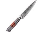 Coltello Da Cucina In Damasco YA-37551 - Utility/Rosso/Grigio KP37551