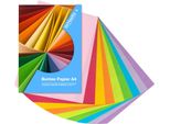 100X Carta Colorata - 140 G/M² - Carta Per Artigianato E Carta Colorata - Per Stampanti E Artigianato - Carta E Cartone Per Argilla