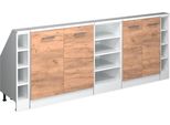 Vicco Set Di Mobili Sottotetto Rion, Set Di 5, Quercia Dorata/Bianco/Bianco