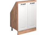 Vicco Mobile Sottotetto Rion, Con 2 Porte, Casa Di Campagna Bianca/Quercia Dorata/Quercia Dorata