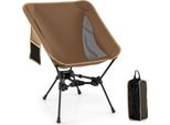 Sedia Da Campeggio Pieghevole Costway, Sedia Pieghevole Ultraleggera Con Tasca Laterale, Sedia Da Pesca Pieghevole, Sedia Pieghevole 150 Kg Di Portata