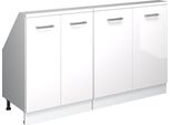 Vicco Set Di Mobili Sottotetto Rion, Set Di 2, Bianco Lucido/Bianco/Bianco