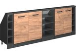 Vicco Set Di Mobili Sottotetto Rion, Set Di 5, Quercia Dorata/Antracite/Antracite