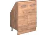 Vicco Mobile Cucina Sottotetto R-Line, 60 Cm Con 2 Porte, Quercia Dorata