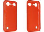 Caseroxx Cover Protettiva In Tpu Compatibile Con Doro Aurora A10 / A11, Custodia In Gomma Per Cellulare Rossa