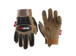 Mustbau 1 Paar Sicherheitshandschuhe,Mechanikerhandschuhe,Schlaghandschuhe,Anti-Vibrationshandschuhe,Riggerhandschuhe,Heavy Duty,L
