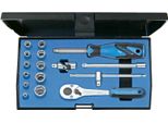 Gedore 20 EMU-10 Set Di Chiavi A Bussola 1/4" 16 Pezzi Esagono 4-13 Mm, 6162220"