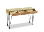 Tavolo Consolle 120 X 35 X 76 Cm In Teak Massiccio