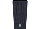 Prosperplast Rato Square Antracite Vaso Da Fiori 20 X 20 X 37,6 Cm