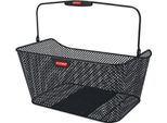 Klickfix 0322R Cestino Ruota Posteriore City Per Racktime 40X20X30 Cm Con Adattatore Racktime Vario, Nero