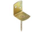 Vidaxl Supporto Per Recinzione Wattle 4 Pz. A Forma Di L In Metallo Zincato