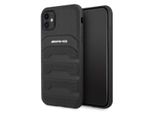 Amg Amhcn61Gsebk Iphone 11 / Xr 6.1Nero/Nero Custodia Rigida In Pelle Con Linee In Rilievo