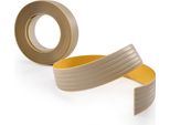 Quest Nastro Adesivo Antiscivolo In Pvc 35X35Mm, 5M, Strisce Antiscivolo Per Gradini, Vasca Da Bagno, Doccia, Beige