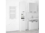 Syfax™ Mobile Da Bagno Bianco Lucido 32X34X188,5 Cm Legno Multistrato