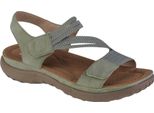 Rieker Sandalo Donna Trekking Outdoor Stretch Velcro 64870, Misura:42 Eu, Colore:Verde