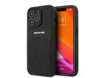 Amg Amhcp13Xosdbk Iphone 13 Pro Max 6.7Nero/Nero Custodia Rigida In Pelle Linee Curve