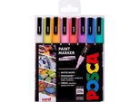 Posca Pennarello Unico PC-3M 0,9-1,3 Mm Set Di 8 Colori Pastello