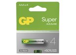 Batteria Super Alcalina Gp Aaa LR03 Confezione Da 4