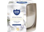 Candela Profumata In Vetro Bispol Aura 24H White Flowers