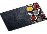 Tagliere In Vetro Kesper Motivo Nero Spezie 38 X 28,5 X 0,7 Cm