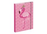 Baagl Cartelle Per Quaderni Scolastici A4 Flamingo