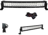 Striscia Luminosa A Led, Design Curvo, Illuminazione Per Veicoli Fuoristrada, 22 Pollici Con Cavo