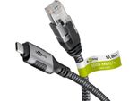 Goobay 70754 Cavo Cambia Genere Usb C RJ-45 Nero, Argento