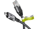 Goobay 70698 Cavo Con Cambio Di Genere Usb C RJ-45 Nero, Argento