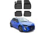 2019-2025 Peugeot E-208 Tappetini Tpe Nero 4 Pezzi