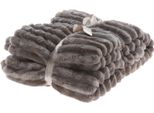 Coperta Ribbed 130X150 Cm, Grigio